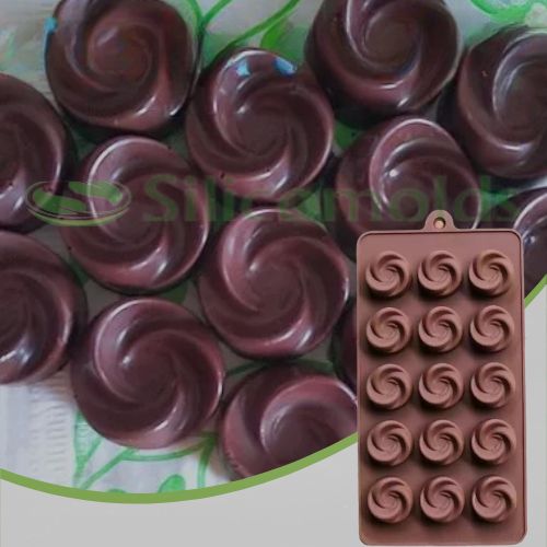 SILICOMOLDS - FLOWER SHAPE CHOCOLATE MOLD- PACK OF 2 URP065CM